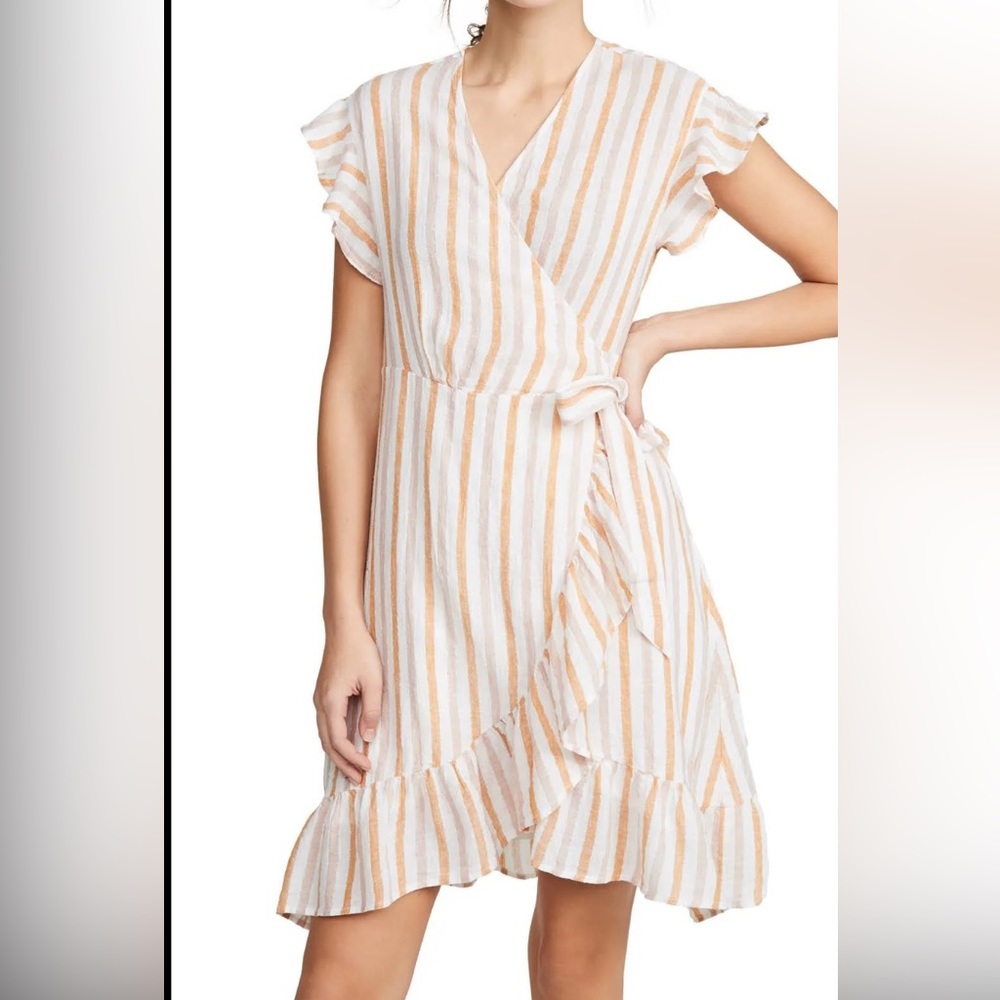 NWT Linen Blend Brigitte Dress By Rails- size small